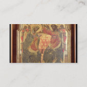 ヴァージンの即位、1372年 名刺 (裏面)