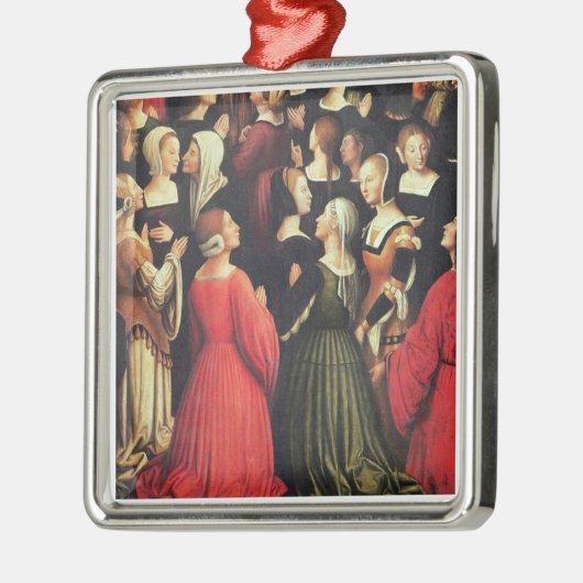 ヴァージンの即位、1513年(パネル) (detの油 メタルオーナメント (左)