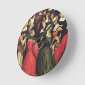 ヴァージンの即位、1513年(パネル) (detの油 ラウンド壁時計 (傾斜)