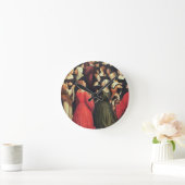 ヴァージンの即位、1513年(パネル) (detの油 ラウンド壁時計 (ホーム)