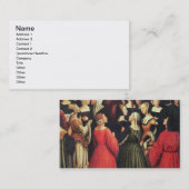 ヴァージンの即位、1513年(パネル) (detの油 名刺 (正面/裏面)