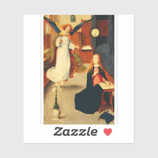 ヴァージンの受胎告知Mary by Gerard David シール (シート)