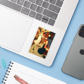 ヴァージンの受胎告知Mary by Gerard David シール (ノートパソコンとiPhone)