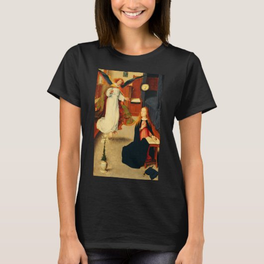 ヴァージンの受胎告知Mary by Gerard David Tシャツ (正面)