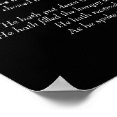 ヴァージンの壮麗さ賛美 ポスター (角)