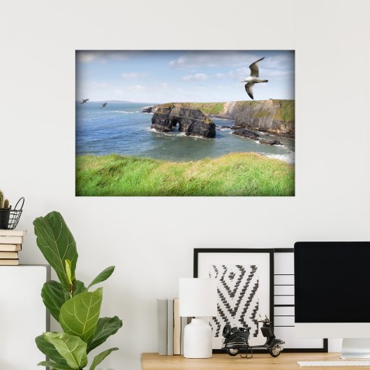 ヴァージンの岩のカモメ ポスター (ホームオフィス)