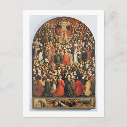 ヴァージンの戴冠式1513 (油パネル) ポストカード (正面)