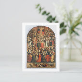 ヴァージンの戴冠式1513 (油パネル) ポストカード (スタンド正面)