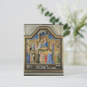 ヴァージンの戴冠式， c.1430-32 ポストカード (スタンド正面)