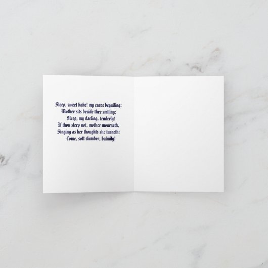 ヴァージンの揺りかごの賛美歌 シーズンカード (内部)