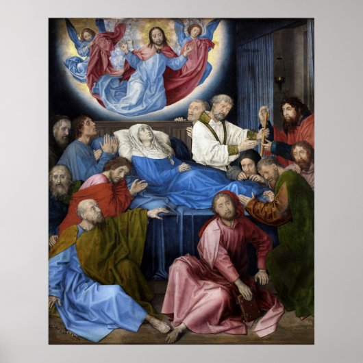 ヴァージンの死 – ヒューゴヴァンデルゴー – c1475 ポスター (正面)