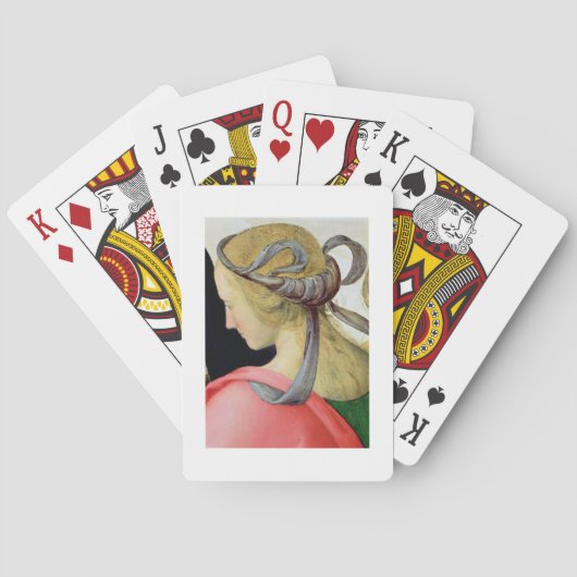 ヴァージンの結婚、の1つを示す詳細 トランプ (裏面)