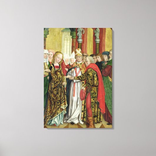 ヴァージンの結婚，ドーム祭壇から， 1499 キャンバスプリント (正面)