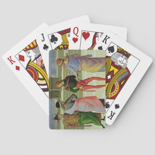 ヴァージンの結婚、4人の詳細 トランプ (裏面)