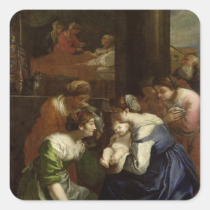 ヴァージンの誕生, c.1620 スクエアシール