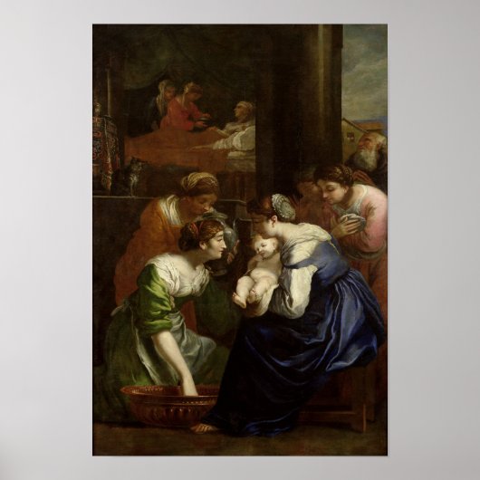 ヴァージンの誕生, c.1620 ポスター (正面)