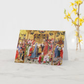 ヴァージンの7つの喜びの祭壇の背後の飾り カード (黄色い花)