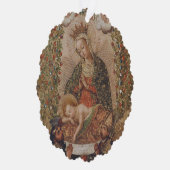 ヴァージンはキリストの子のクリスマスを崇拝 オーナメントカード (右)