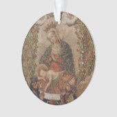 ヴァージンはキリストの子のクリスマスを崇拝 オーナメント (正面)