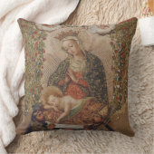 ヴァージンはキリストの子のクリスマスを崇拝 クッション (ブランケット)