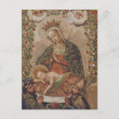 ヴァージンはキリストの子のクリスマスを崇拝 ポストカード (正面)