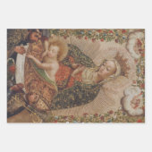 ヴァージンはキリストの子のクリスマスを崇拝 ラッピングペーパーシート (正面)