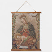 ヴァージンはキリストの子のクリスマスを崇拝 吊り下げ型タペストリー (正面)