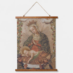 ヴァージンはキリストの子のクリスマスを崇拝 吊り下げ型タペストリー