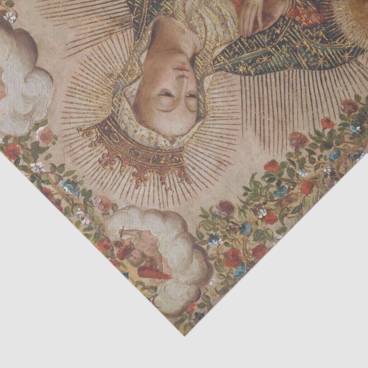 ヴァージンはキリストの子のクリスマスを崇拝 薄葉紙 (詳細)