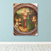 ヴァージンはキリストの子を慕う キャンバスプリント (インサイチュ (ウッドフロア))