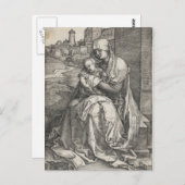 ヴァージンはAlbrecht Durerによって壁に座る ポストカード (正面/裏面)