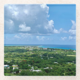 ヴァージンアイランズセントクロワサンディポイントUSVIトロピカル ガラスコースター