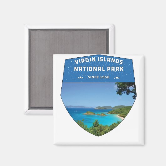 ヴァージンアイランズナショナルクラシックパークヴィンテージレトロ マグネット (正面/裏面)