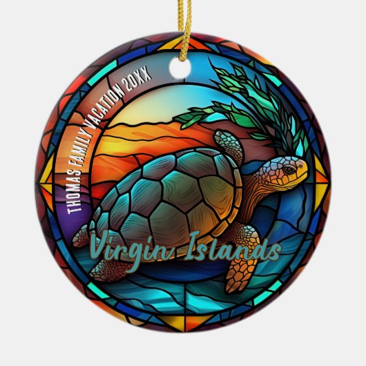 ヴァージンアイランズバケーションサミナリー セラミックオーナメント (正面)