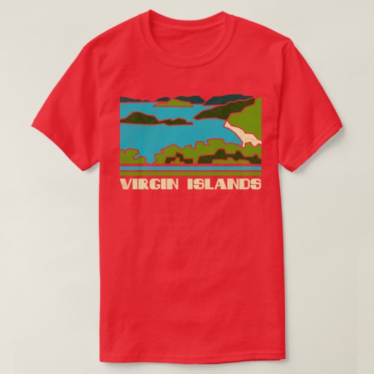 ヴァージンアイランドアメリカ国立公園贈与用ヴァージンアイランド Tシャツ (デザイン正面)