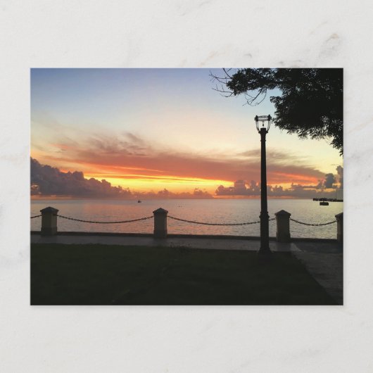ヴァージンアイランドサンセットセントクロワUSVI ポストカード (正面)