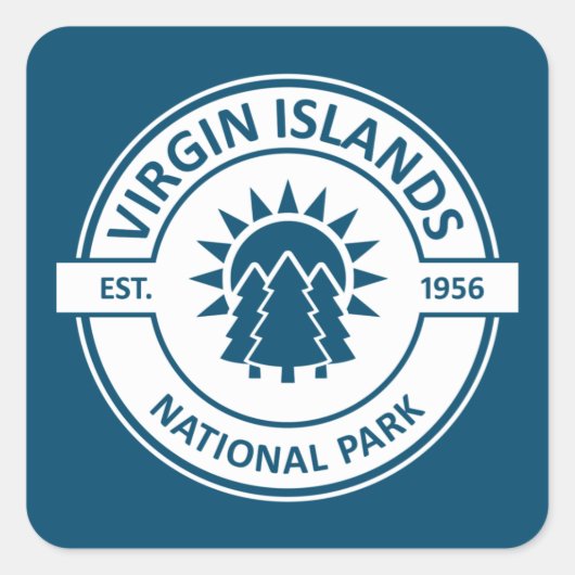 ヴァージンアイランドナショナルパークサンツリーズ スクエアシール (正面)
