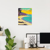 ヴァージンアイランドナショナルパークトランクベイビーチ ポスター (ホームオフィス)