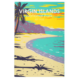 ヴァージンアイランドナショナルパークトランクベイビーチ メタルプリント