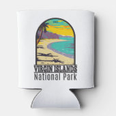 ヴァージンアイランドナショナルパークトランクベイビーチ 缶クーラー (裏面)