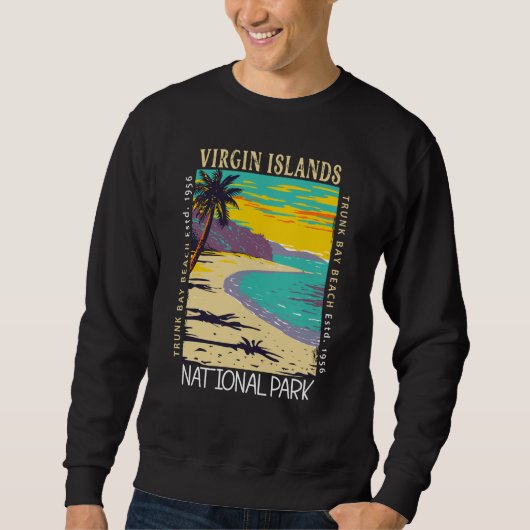 ヴァージンアイランドナショナルパークトランクベイ動揺して スウェットシャツ (正面)
