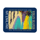 ヴァージンアイランドナショナルパークトランクベイ動揺して マグネット (横)