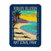 ヴァージンアイランドナショナルパークトランクベイ動揺して マグネット (縦)