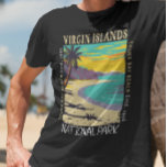 ヴァージンアイランドナショナルパークトランクベイ動揺して Tシャツ<br><div class="desc">ヴァージン諸島ベクトルアートワークデザイン。その公園は米国のヴァージン諸島の一つであるセント・ジョンの大部分を占めている。</div>