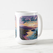 ヴァージンアイランドナショナルパークビーチセントジョン コーヒーマグカップ (正面右)