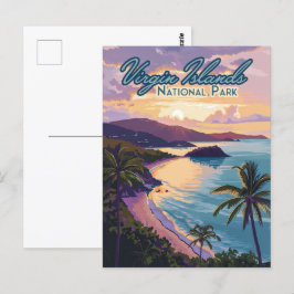 ヴァージンアイランドナショナルパークビーチセントジョン ポストカード