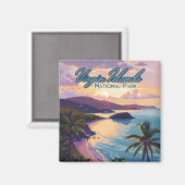 ヴァージンアイランドナショナルパークビーチセントジョン マグネット (正面/裏面)