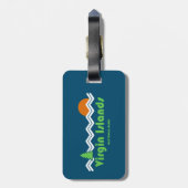 ヴァージンアイランドナショナルパークレトロ ラゲッジタグ (裏面縦)