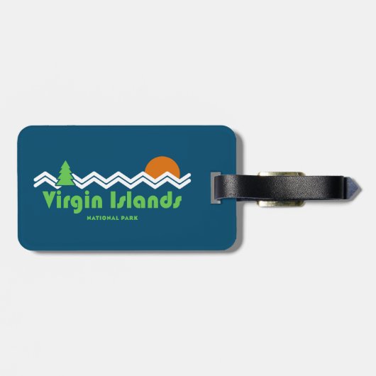 ヴァージンアイランドナショナルパークレトロ ラゲッジタグ (裏面横)