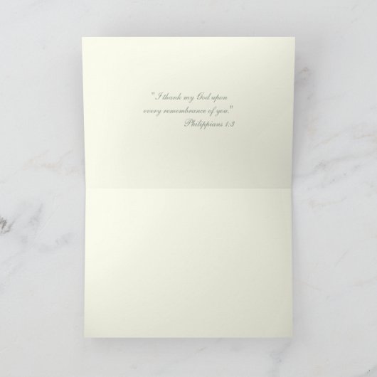 ヴァージンエレガントメアリー宗教カトリックフローラ シーズンカード (内部)